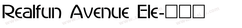 Realfun Avenue Ele字体转换